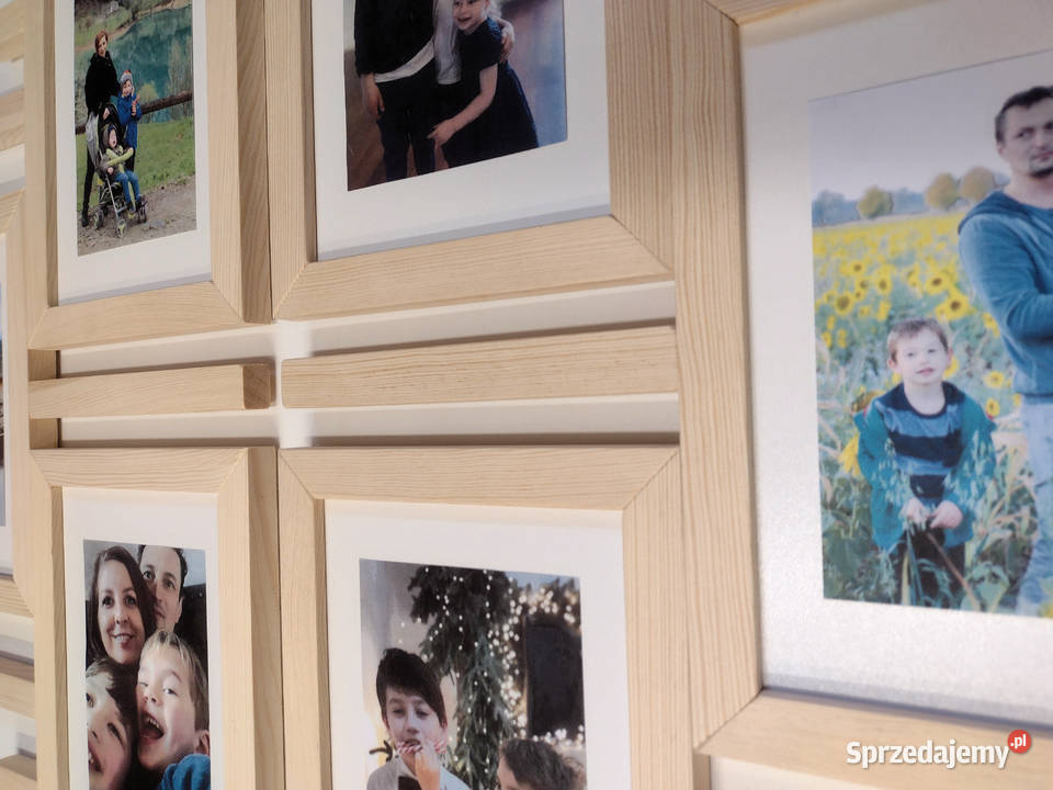 Drewniana Multirama Ramka Na 6 Zdjęć 15x21 Ramki i ramy kujawsko-pomorskie Bydgoszcz