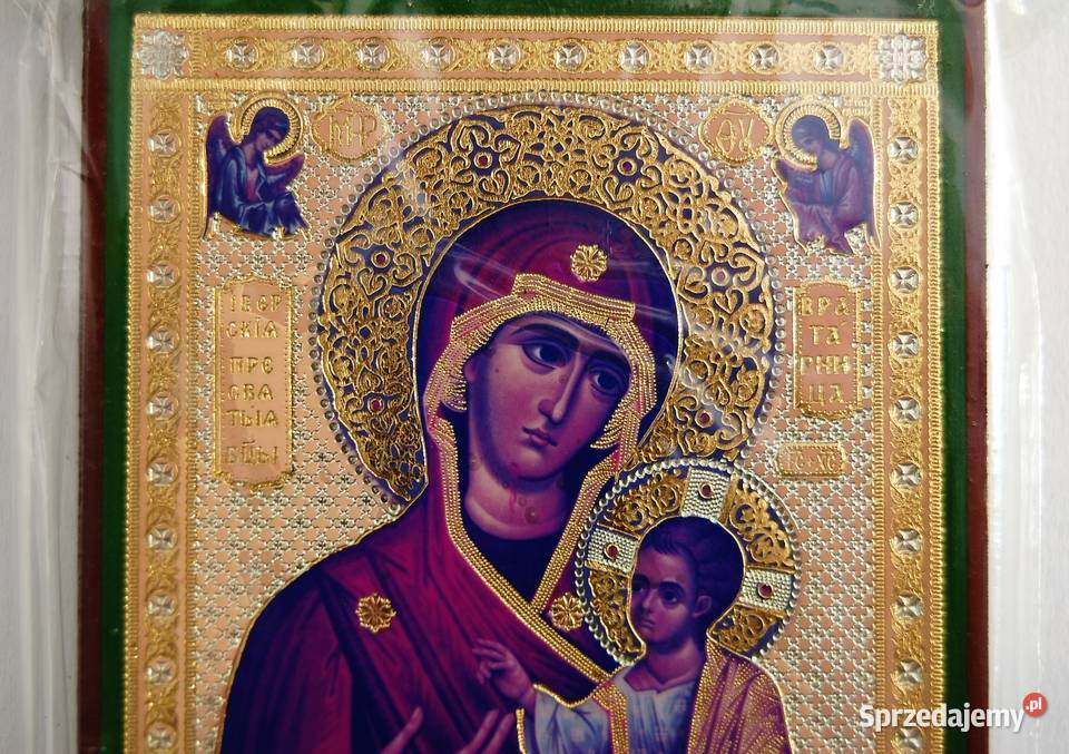 Matka Boża Hodegetria ikona rosyjska na desce Lublin