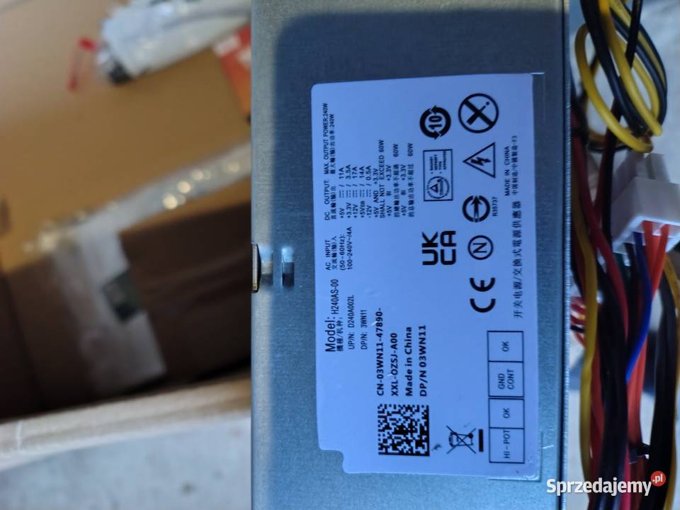 Zasilacz DELL 240W L240AS H240ES H240AS DPS240 sprzedam