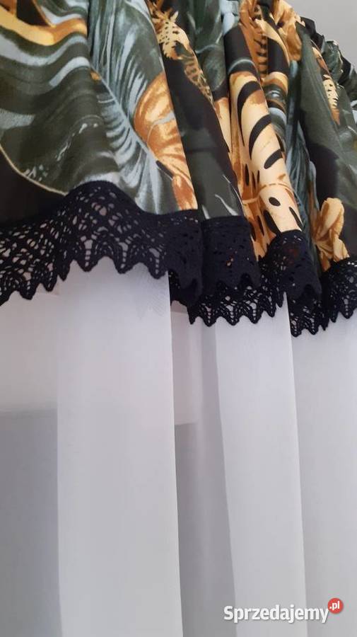 Firana liść monstera łuk Firany