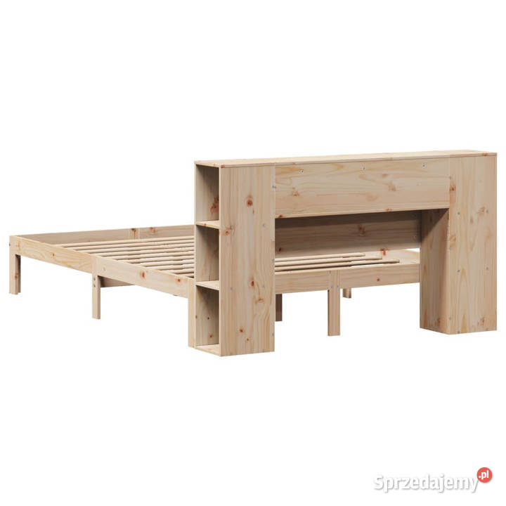 Łóżko z regałem bez materaca sosnowe 120x200 227cm Warszawa