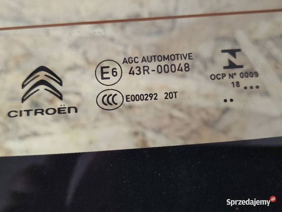 Szyba Klapy Bagażnika Citroen C3 III 2018 wielkopolskie Pleszew