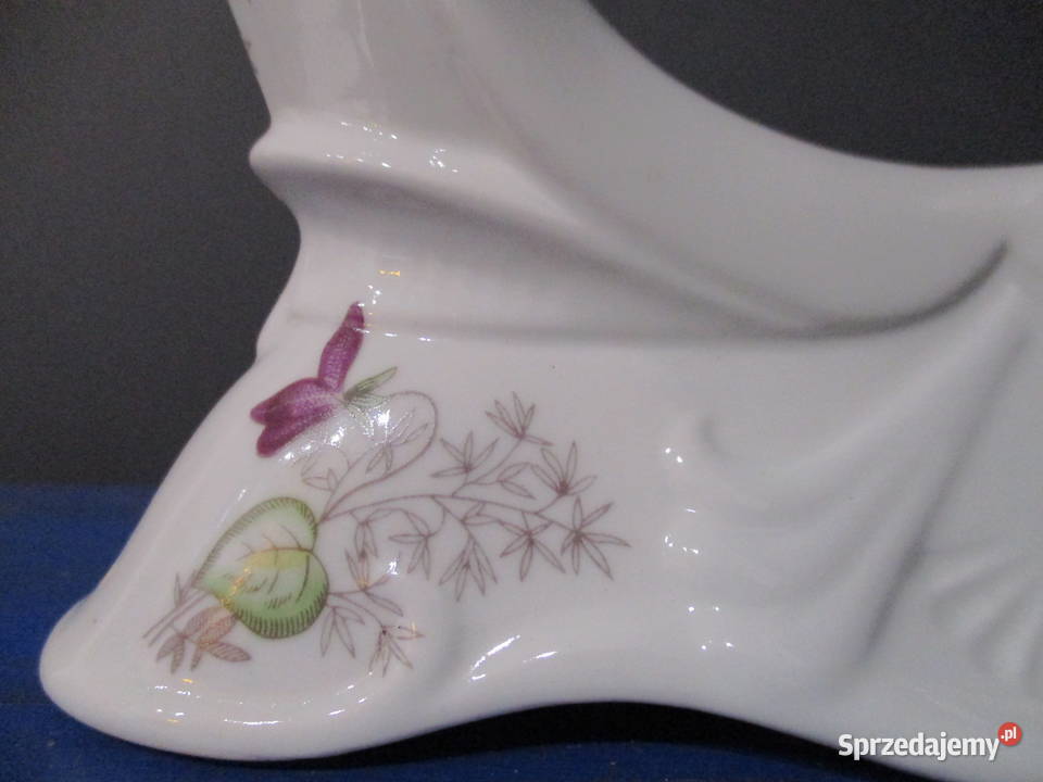 Świecznik Podwójny Porcelana Chodzież PRL Nieporęt