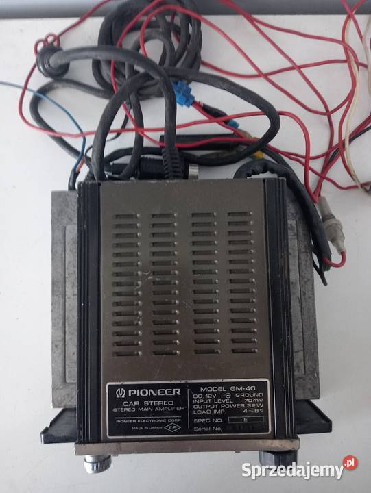 radio vintage pioneer gm40 wzmacniacz pioneer osobowe Pyrzyce