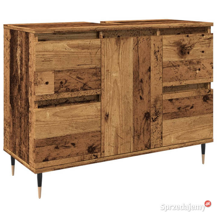 Szafka łazienkowa stare drewno 80x33x60 WM857232 mazowieckie