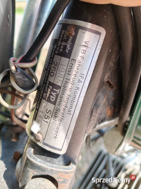 Simson S51 1985 motorower Simson 4 biegowy Kalisz