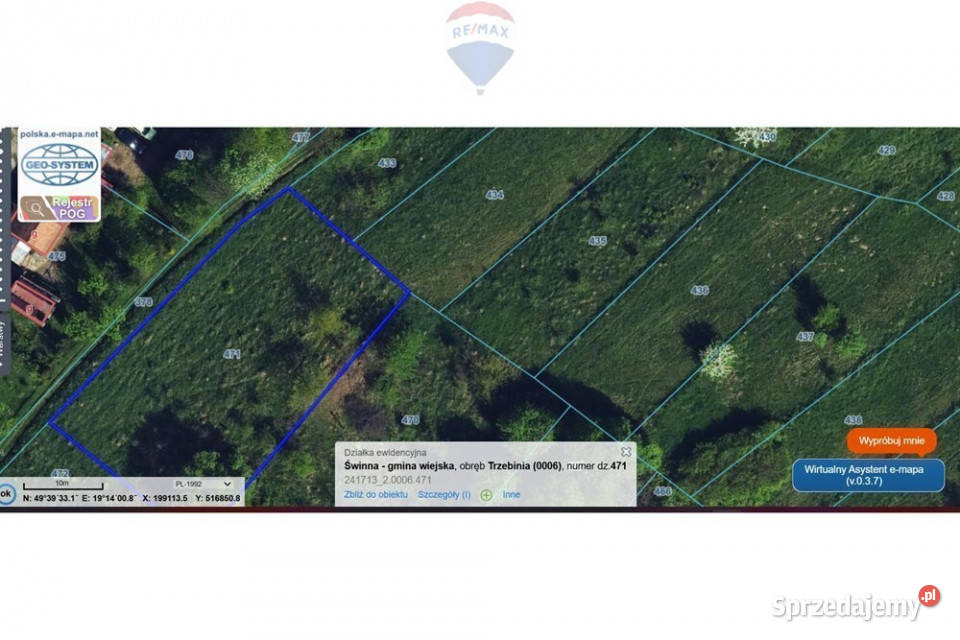 Widokowa działka budowlana Sprzedaż sprzedam