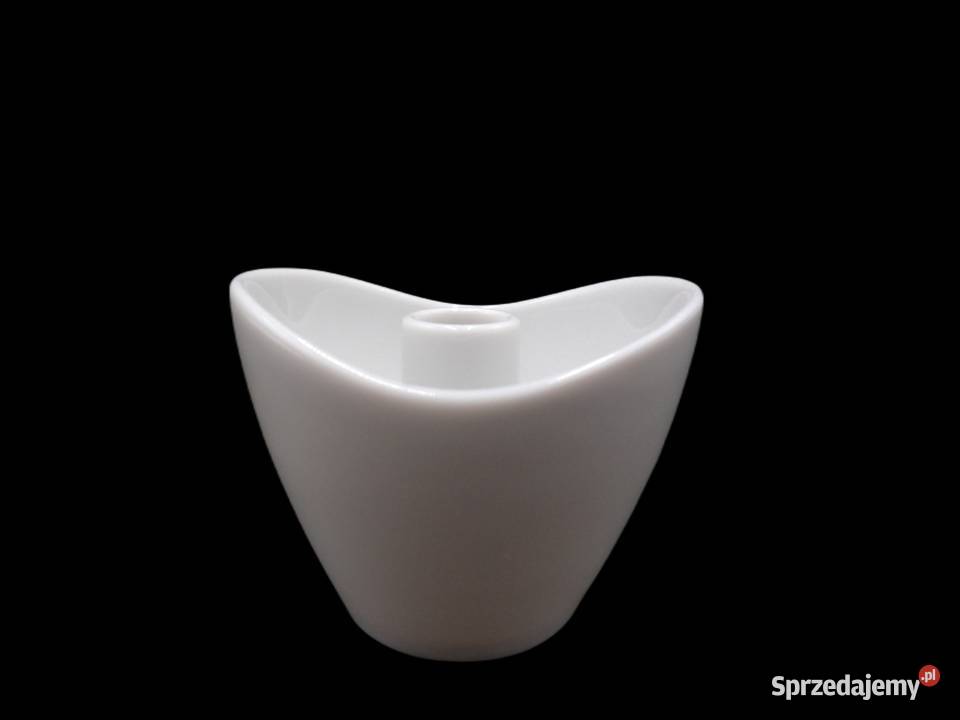 Thomas biały świecznik Porcelana i szkło Antyki, Sztuka, Kolekcje wielkopolskie Raszków