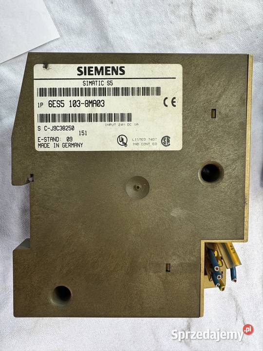Sterownik 6ES51038MA03 SIEMENS SIMATIC S5100U łódzkie Łódź sprzedam