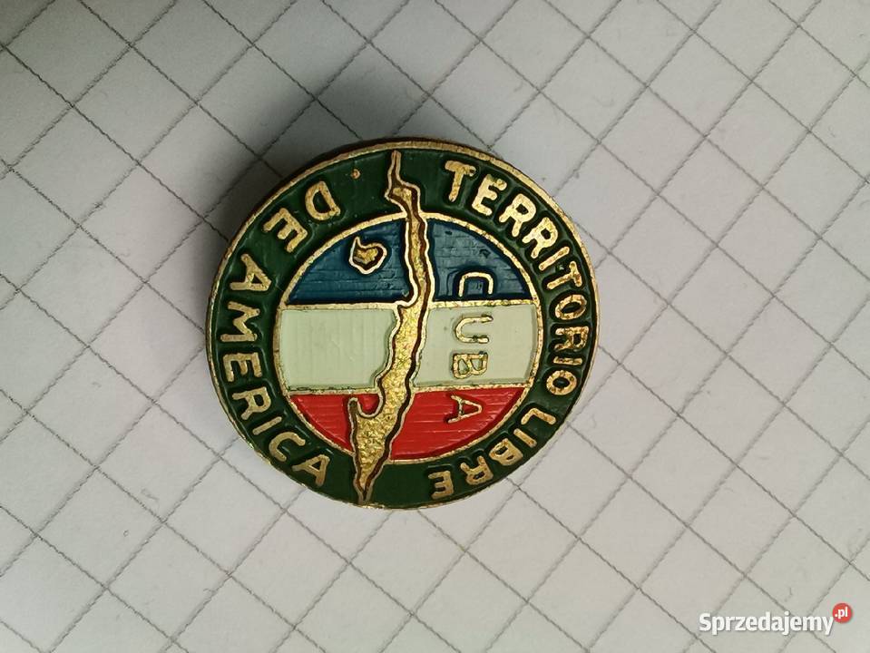 Stara oryginalna odznaka Rewolucja Kubańska lata