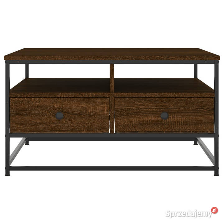 Stolik kawowy brązowy dąb 80x80x45 WM835293 Warszawa sprzedam