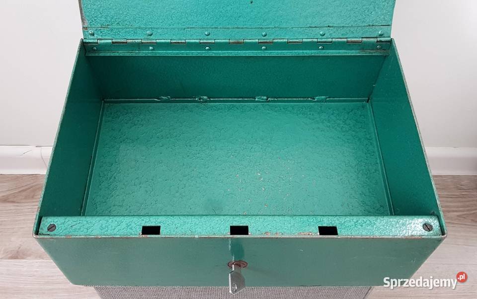 stara kasetka metalowa PRL 1974r Ruda Śląska