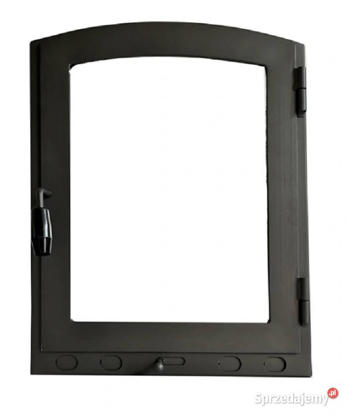 Drzwiczki drzwi kominkowe stalowe PÓŁOKRĄGŁE małopolskie Radziszów