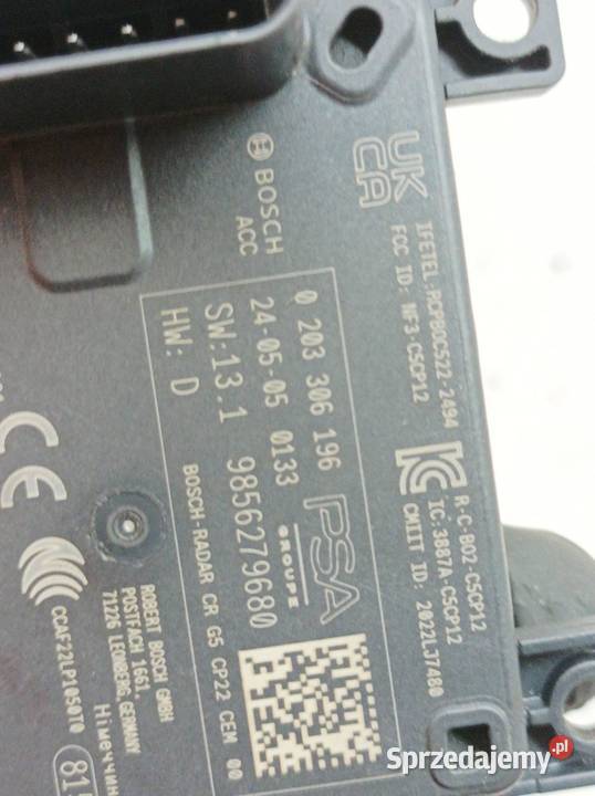MODUŁ 9856279680 Opel Astra VI 2022 L Rok produkcji 2024 Komputery