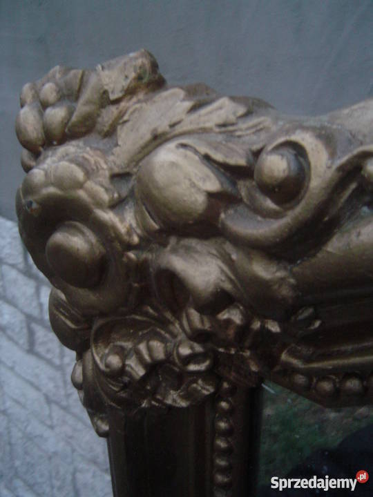 Antyczne duże lustro w zabytkowej ramie Wrocław sprzedam