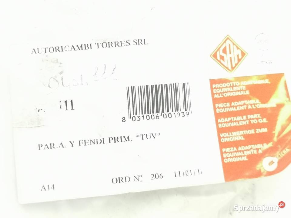 ZDERZAK PRZÓD PRZEDNI LANCIA Y 20002003 ISAM sprzedam