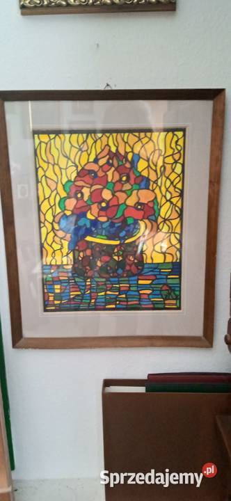 Dwa papirusy egipskie i jedena kolorowa mozaika Pozostałe Szczecin