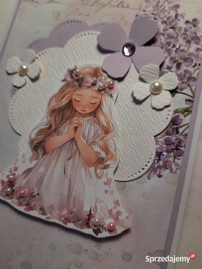 Kartka Pamiątka Komunii personalizowana Ryki sprzedam