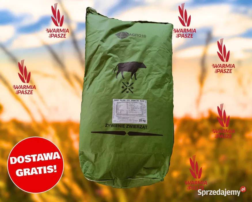 Agro Krowa 20 Premium Plus Mieszanka paszowa świętokrzyskie Nowy Korczyn sprzedam