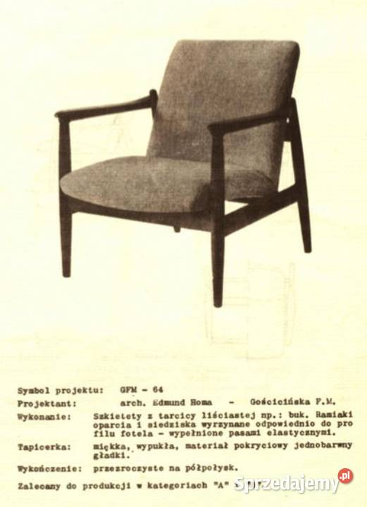 2 Fotele GFM64 z 1965 r typ pm0300188