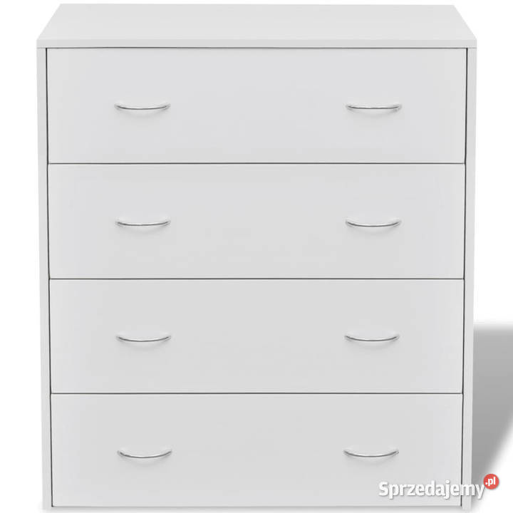 Komoda z 4 szufladami 60 x 305 x 71 biała Komody Warszawa
