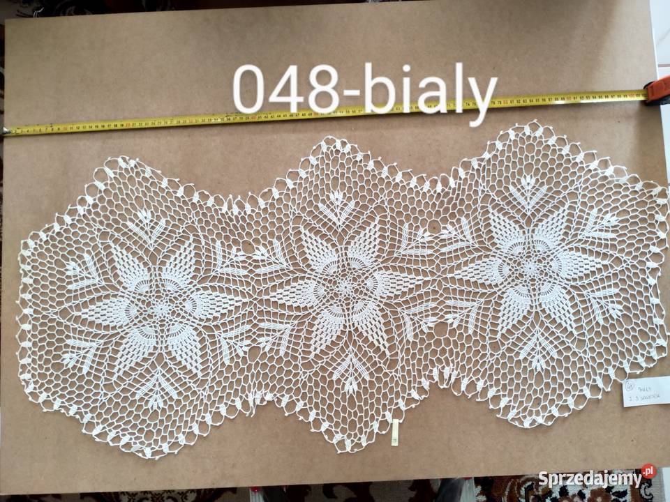 Nowa serweta ręcznie wykonana na szydełku 100x50