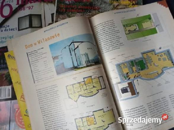 Murator projekty domy wnętrzaogrody1997 1998 Książki i Podręczniki łódzkie Łódź