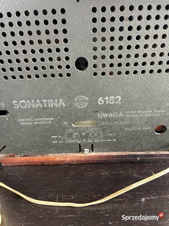 Radio lampowe Sonatina 19571963 r warmińsko-mazurskie Elbląg