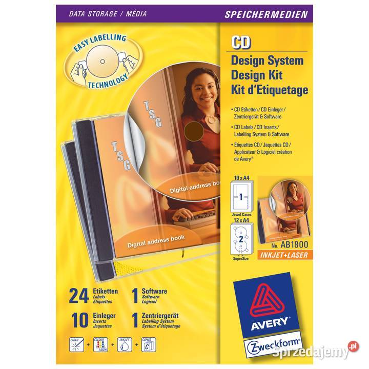 Zestaw do etykietowania CD i DVD Kraków sprzedam