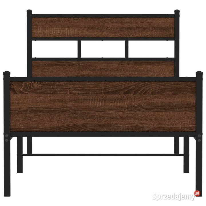 Łóżko bez materaca brązowy dąb 75x190 WM4017334 80cm Łóżka Warszawa sprzedam