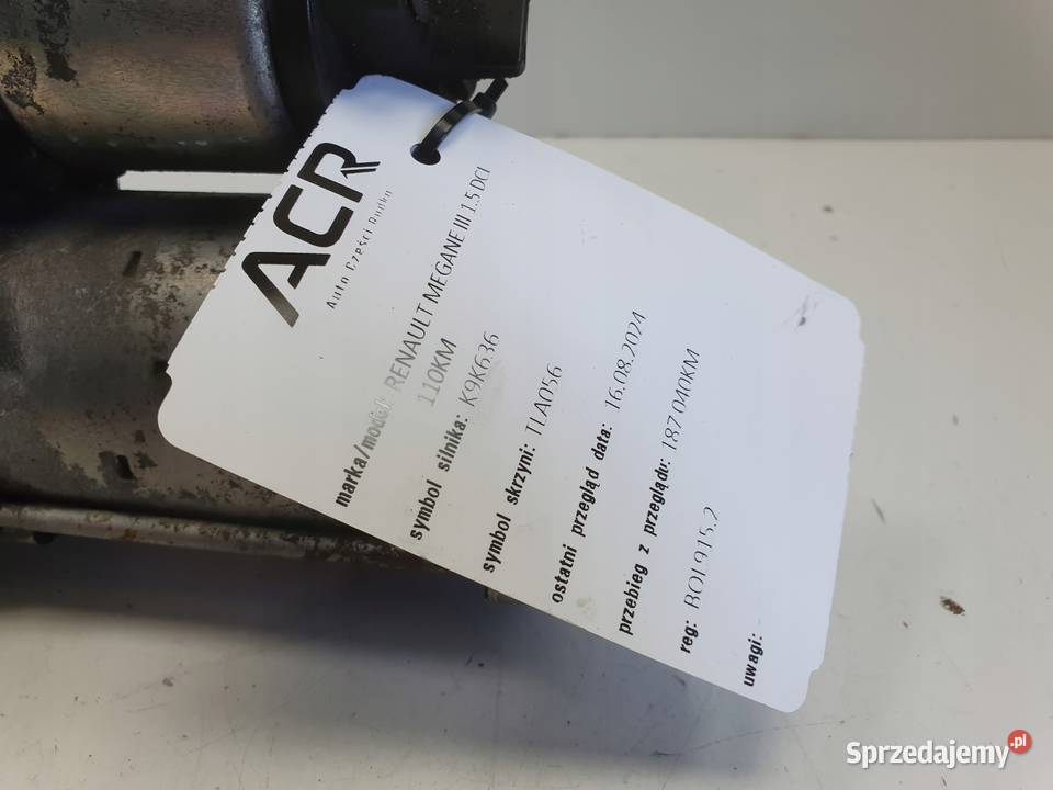 ROZRUSZNIK Renault Megane III 15 DCI ROZRUSZNIK Chełm