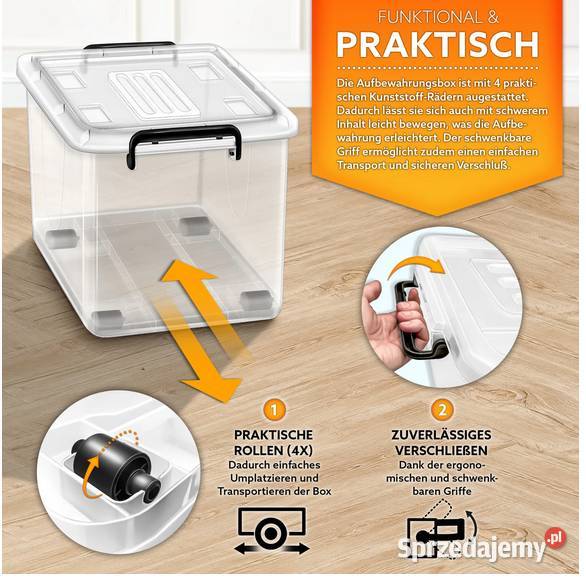 Pudełka do przechowywania z pokrywką zestaw 6 Dom i Ogród warmińsko-mazurskie Pasłęk