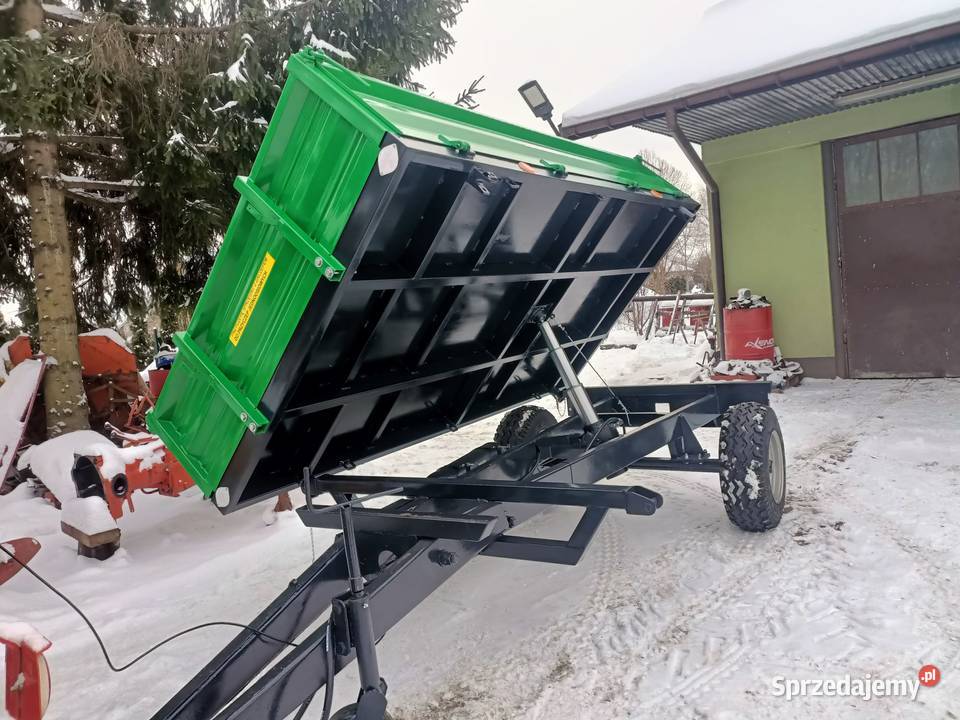 Przyczepa jednoosiowa wywrotka Przyczepy rolnicze Jasło