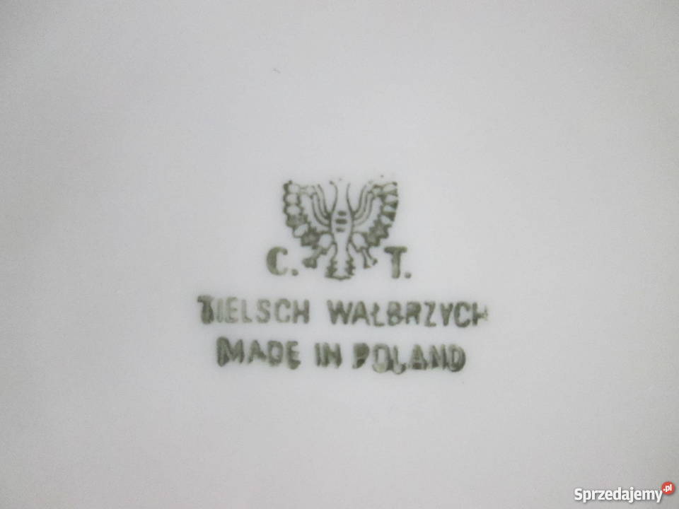 Stary serwis obiadowy CT TIELSCH Wałbrzych 1945 Porcelana i szkło Borów