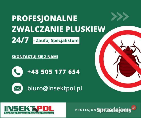 Zwalczanie Pluskiew Żuromin Skuteczna Dezynfekcja i sterylizacja