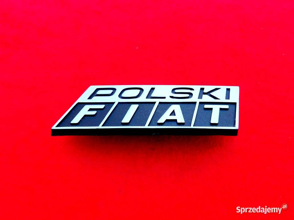 NOWY emblemat znaczek logo napis Polski Fiat Emblematy Tarnów