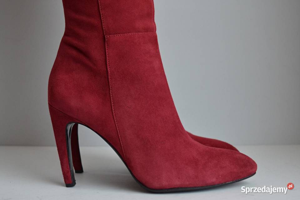 BURGUNDOWA POEZJA kozaki Via Spiga Bethany do podlaskie Białystok