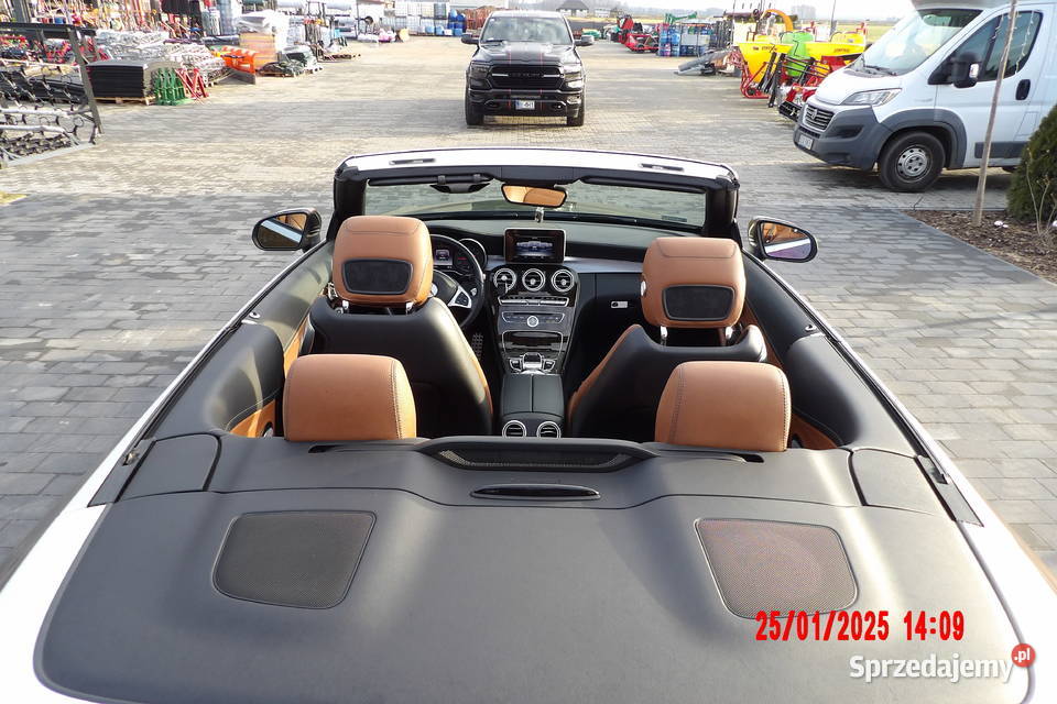 Mercedes C300 CABRIO Stan idealny Brązowe skóry Zambrów