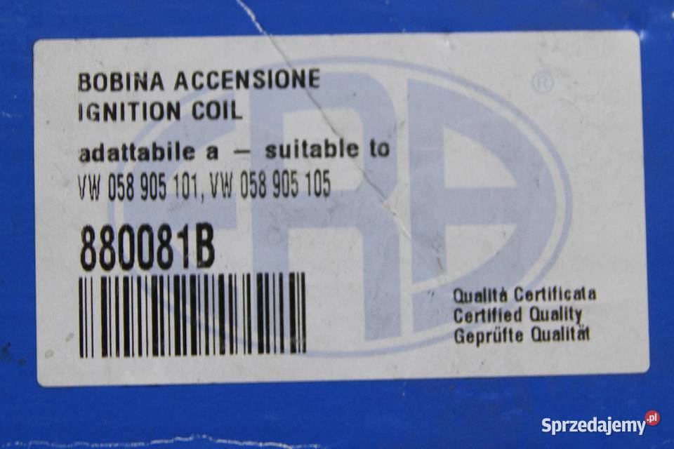 Cewka zapłonowa VW 058905101 058905105 mazowieckie Wiązowna sprzedam