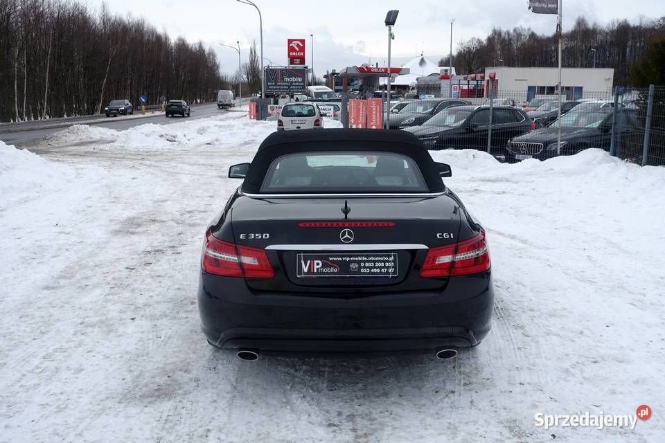 MERCEDES E350CGI 292 KABRIO AVANTGARDE FULL elektryczne szyby Klasa E śląskie Buczkowice