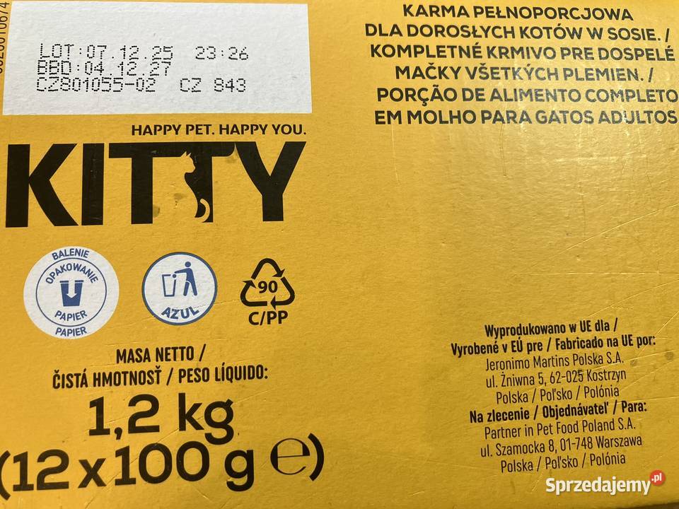 Mokra karma kota Kitty mix smaków Warszawa