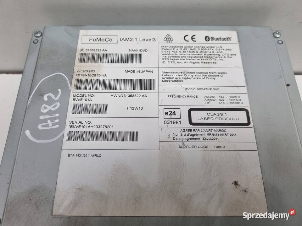 Volvo V40 II V60 S60 II CZYTNIK PŁYT CD radio Chełm