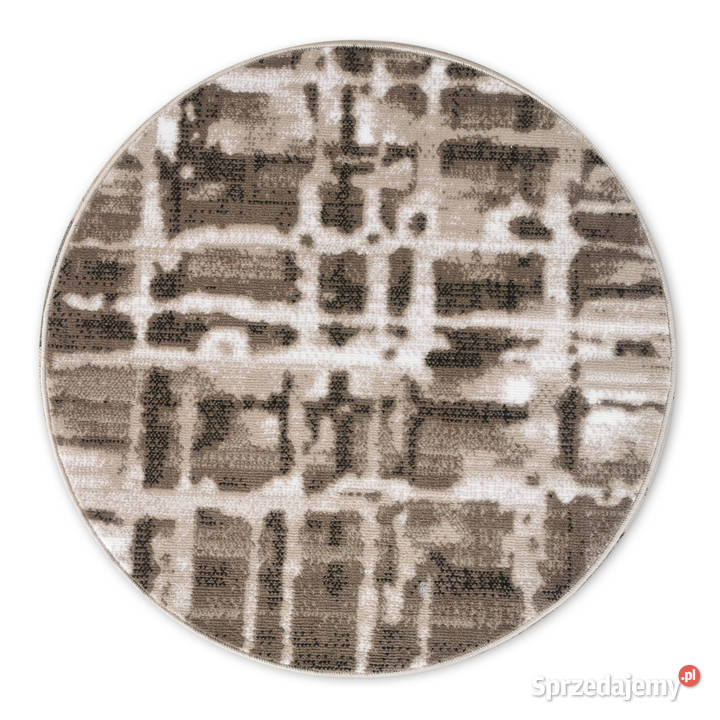 OKRĄGŁY DYWAN 100X100 GĘSTY WŁOS LAILA 15888 podlaskie Białystok
