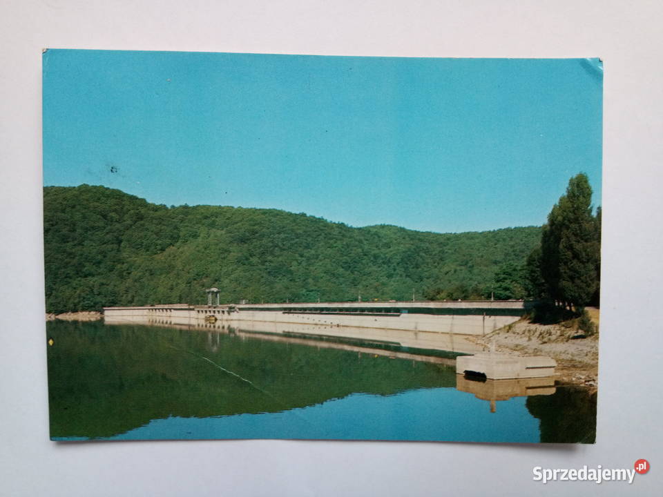 Pocztówka z Jeziora Rożnowskiego z 1983r Znaczek śląskie