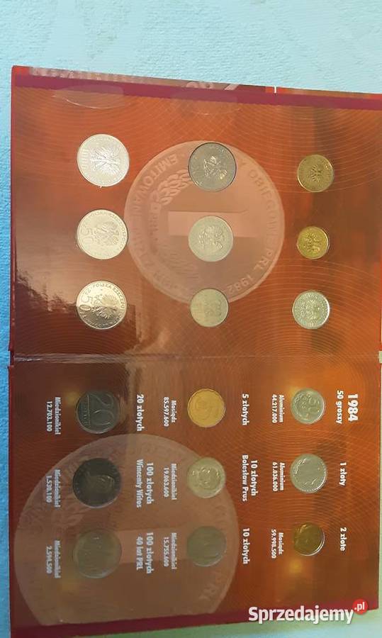 Klaser z monetami PRL 19821985 Numizmatyka sprzedam
