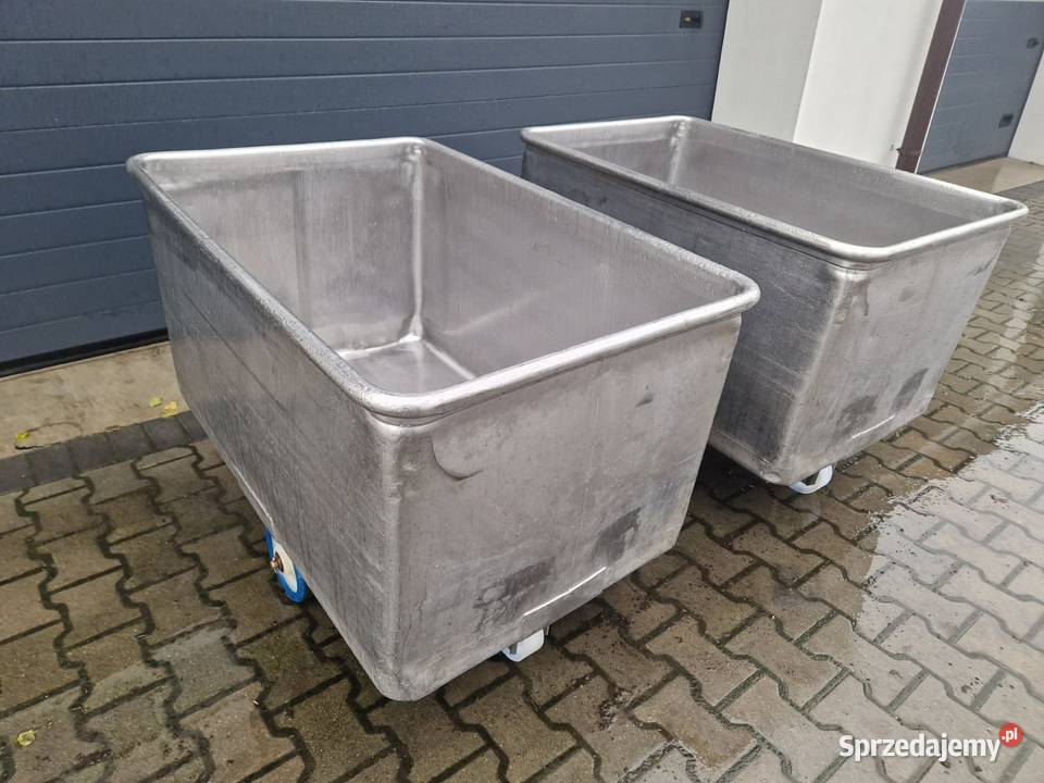 Zbiornik na kółkach wanna pojemnik stal Buk