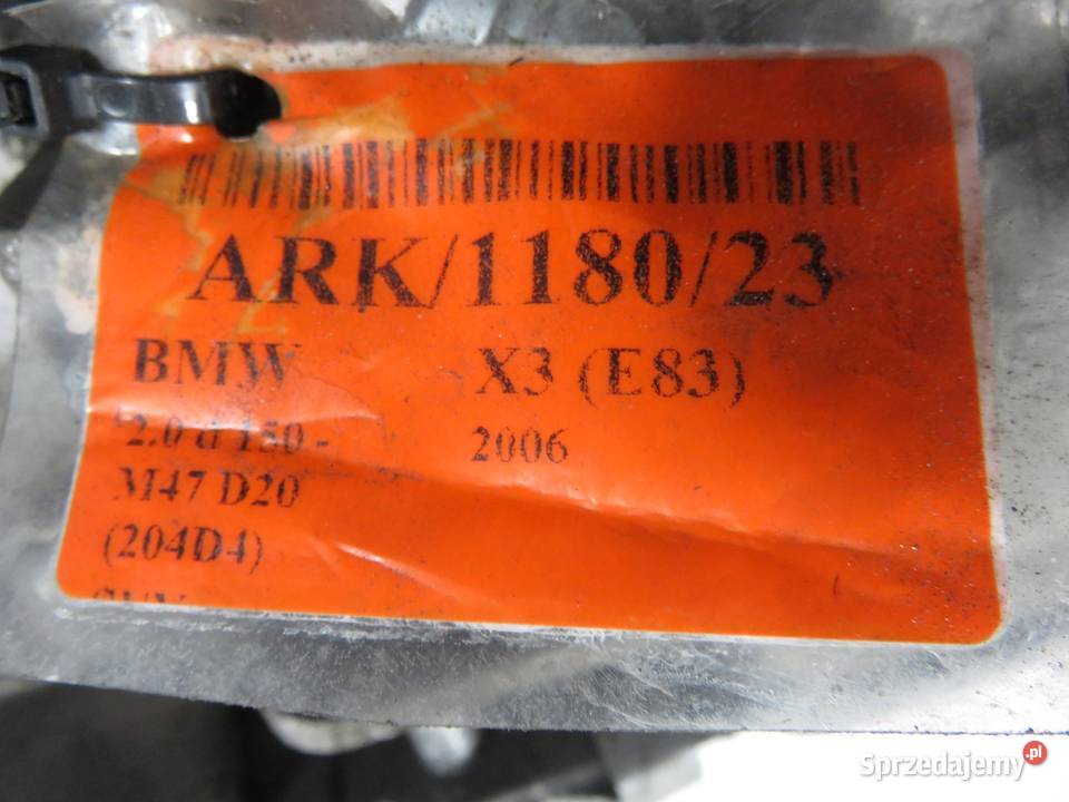 SKRZYNIA BIEGÓW BMW X3 E83 20 D HRD 3455139