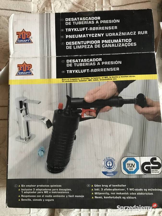 Pneumatyczny udrażniacz rur TOPCraft Zbąszynek