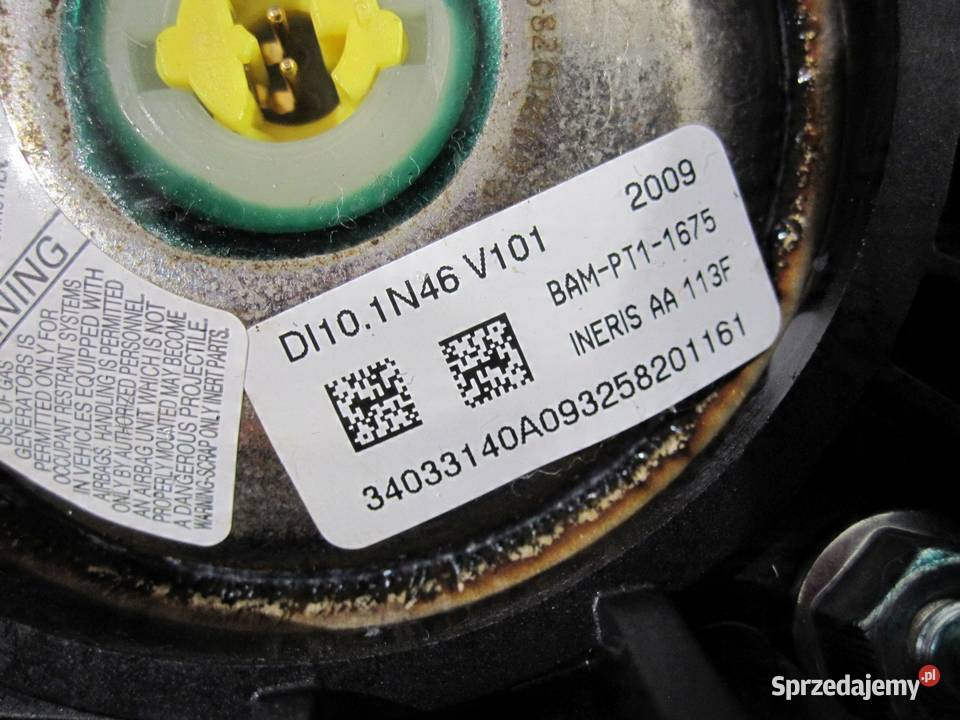 FORD FIESTA MK7 VII AIRBAG poduszka kierowcy osobowe