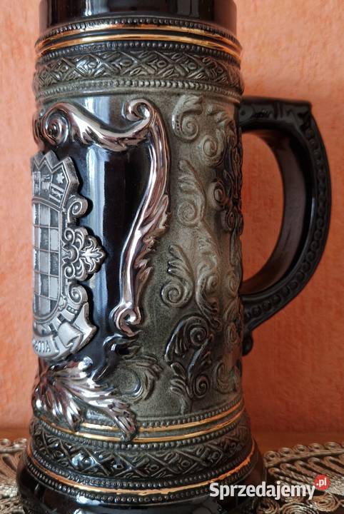 Unikatowy kufel ceramiczny Herb Chorwacji Styl śląskie